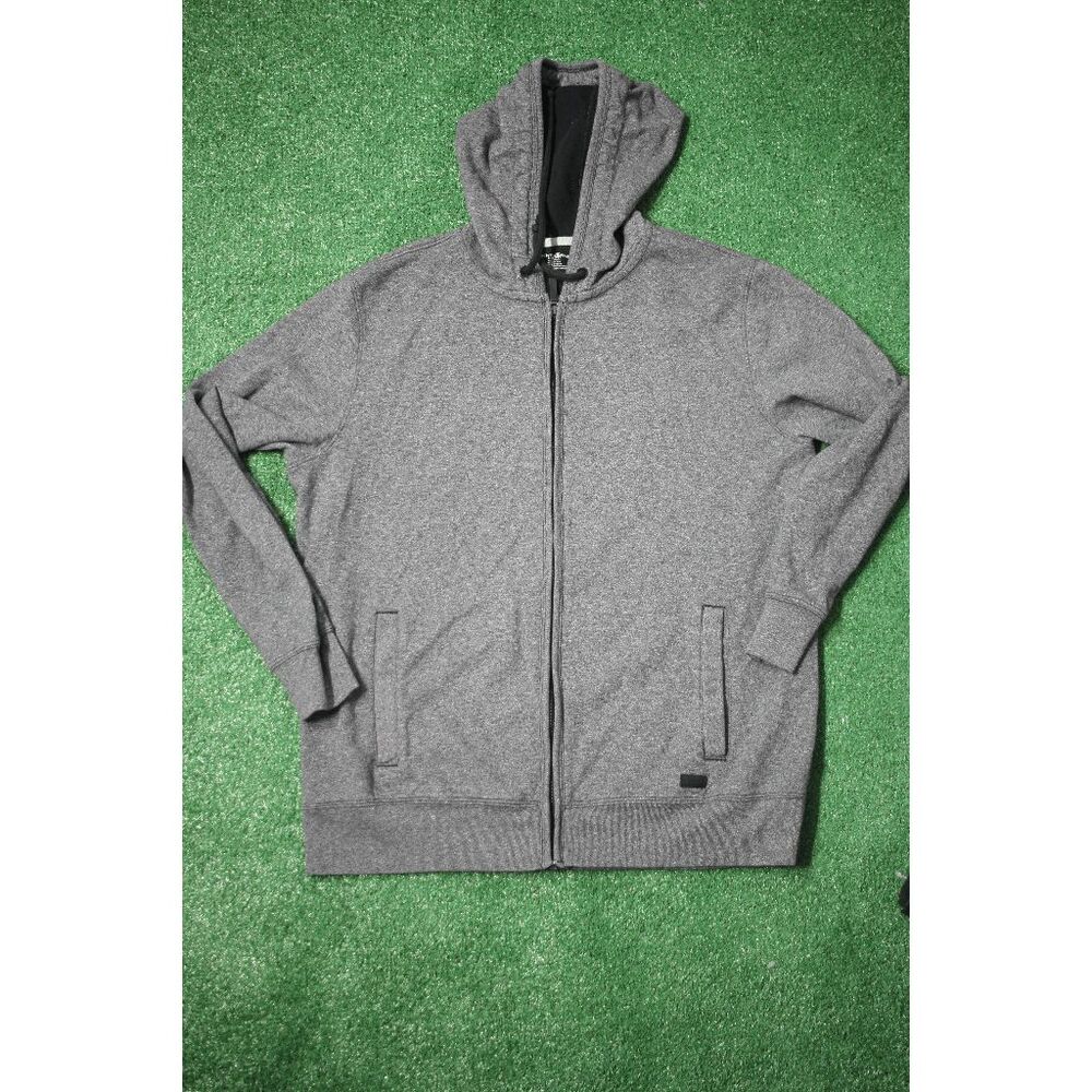 DKNY Jeans Heather Gray Full-Zip Hoodie Jacket – Size XL